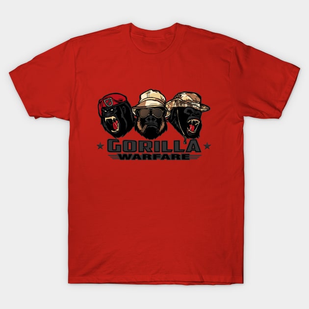 Gorilla Warfare - Gray variant T-Shirt by AndreusD